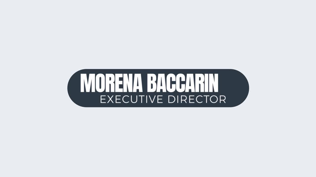 Motion Graphic Revealing Name and Executive Director Title