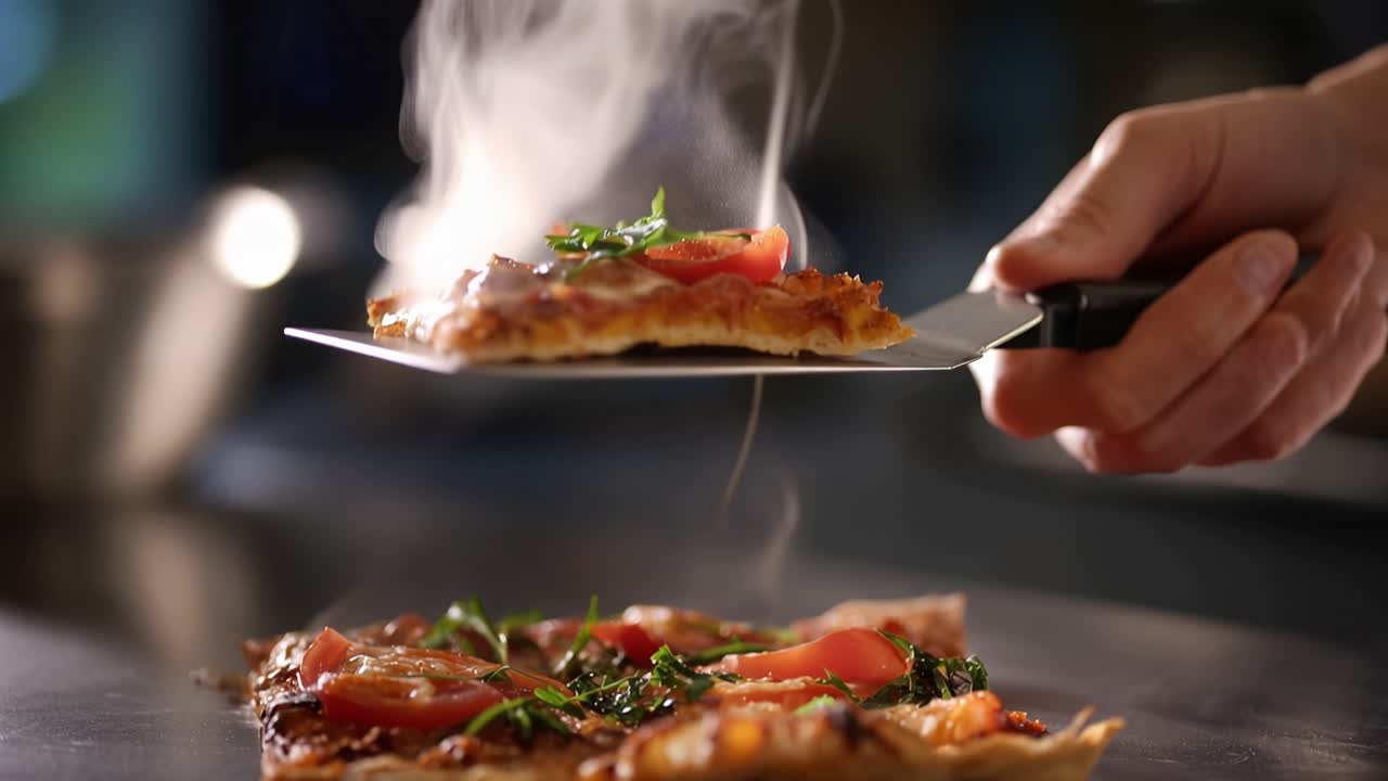 Lát Pizza Nóng Hổi Được Phục Vụ Bằng Xẻng
