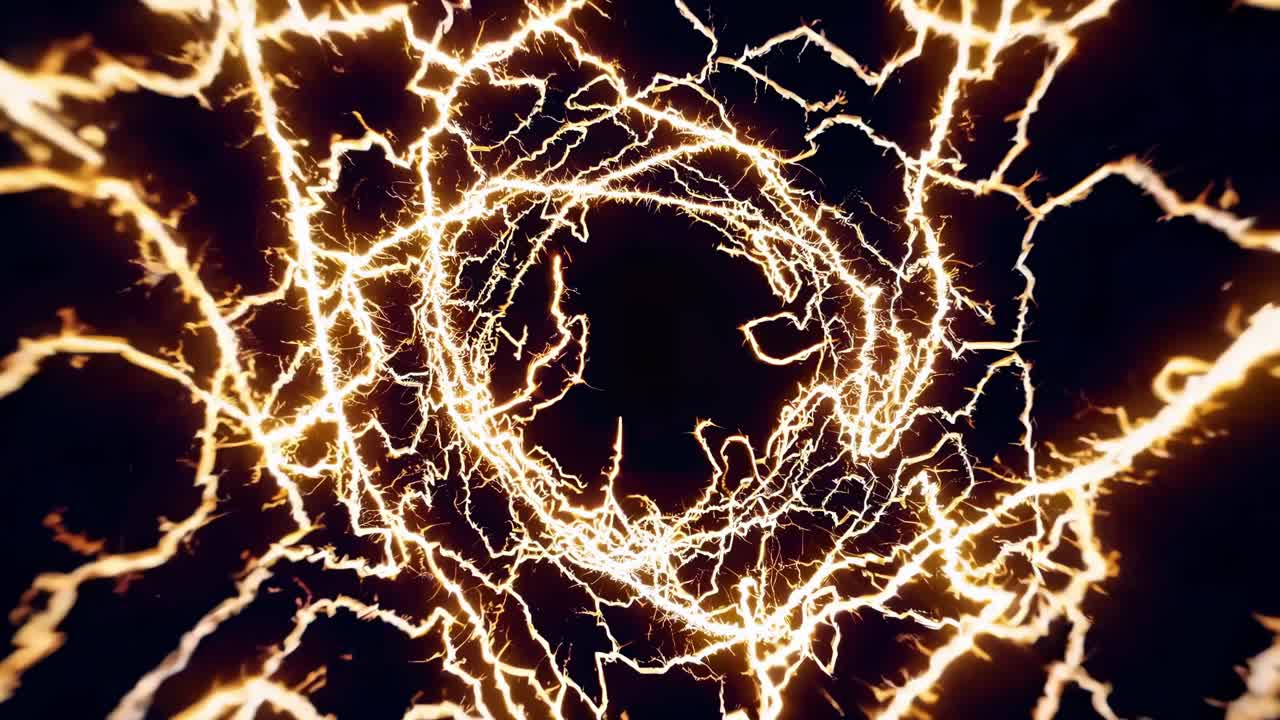 Abstract Lightning Energy Tunnel