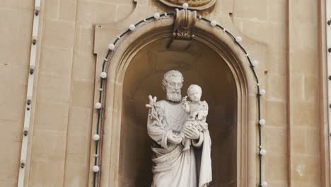 close up shot of a statue in sliema, malta