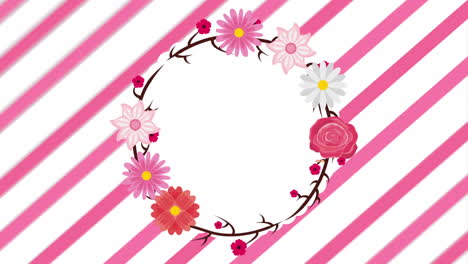 diseño de decoración floral, animación de video hd1080