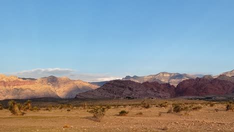 nevada mountain panorama on autumn morning