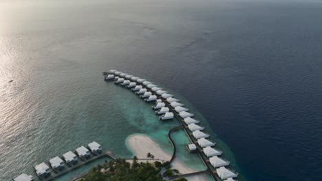 aerial glimpses of a lavish resort in the maldives