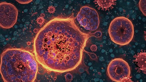 intricate cellular structures and viral elements: a detailed look into the dynamic interactions within microbial worlds and their impact on health and disease