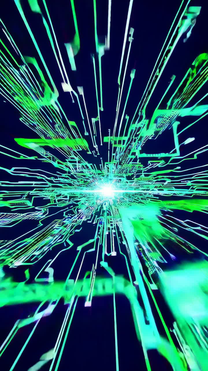 Abstract Circuit Board Tunnel