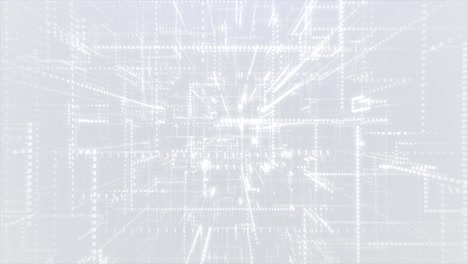 white abstract binary code background