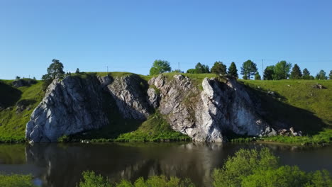 scenic river and cliff landscape