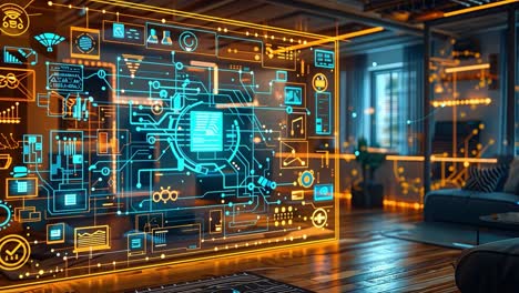 futuristic technology interface
