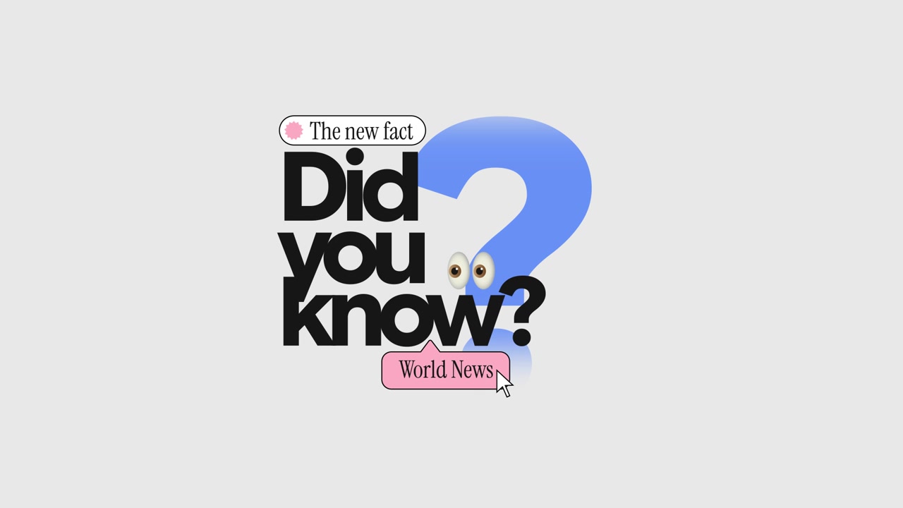 Animated Did You Know Graphic with World News Label