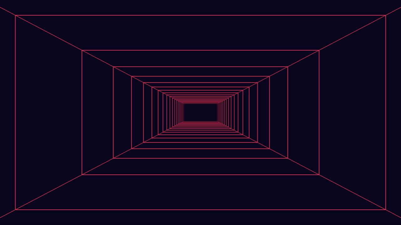 cubo flotante con línea roja que golpea la imagen en blanco y negro