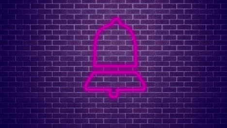 signo de neón con flecha en la pared de ladrillo 4k