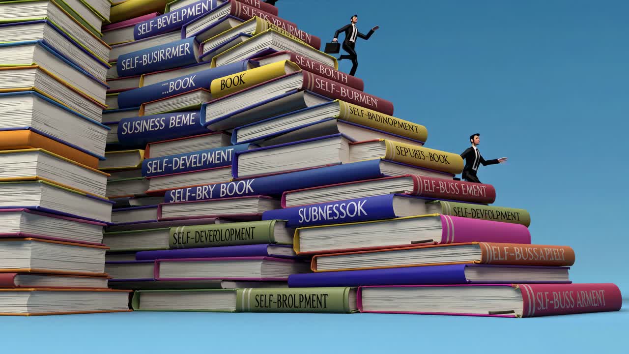 지식과 자기 발전을 통해 성공의 사다리를 오르는 것