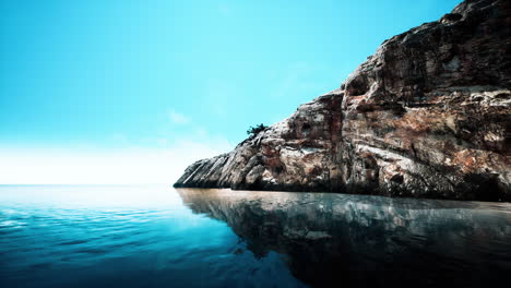 rock formation on the costa brava