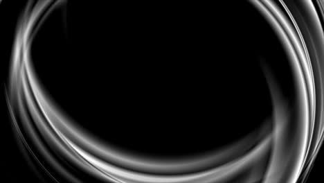 grey smoky waves on black abstract video animation