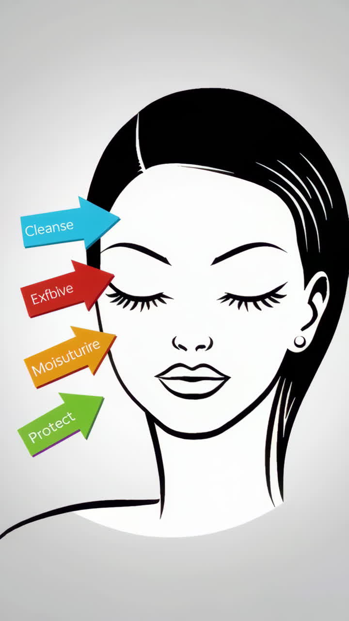 Skincare Routine Illustration