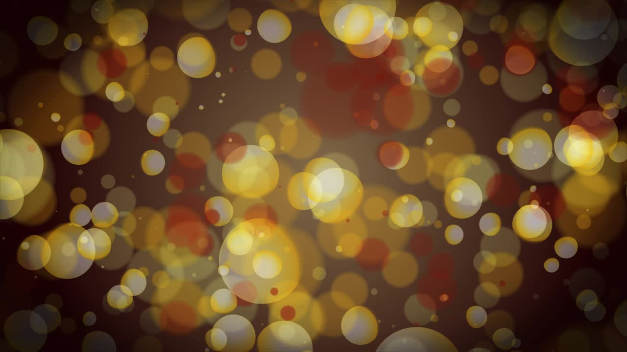 Golden Bokeh Particles Background Loop