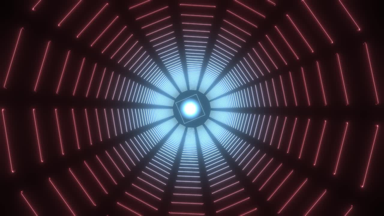 Неоновый световой туннель