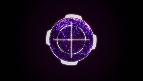 pantalla de círculo de giro futurista para el fondo de movimiento gráfico de esfera de plasma.