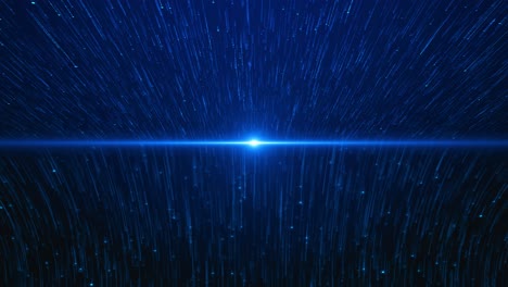 Abstract Blue Light Stream and Data Flow Background