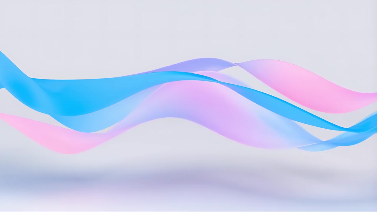 Sfondo Minimalista Astratto con Onde in Movimento 4K