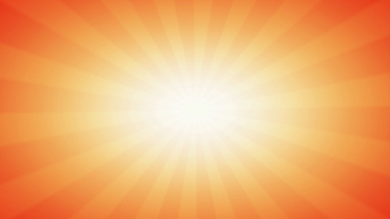 fondo abstracto vintage en colores cálidos naranja con rayos de luz solar