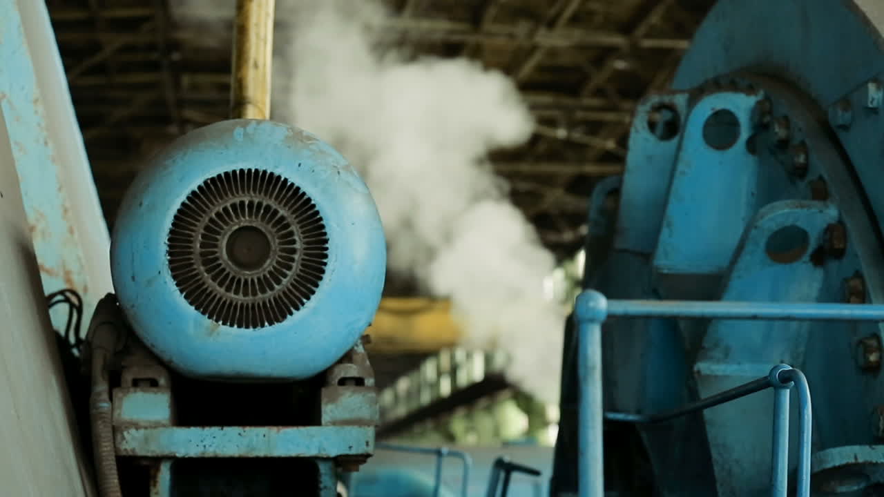 Interior of industry factory. Industrial interior of power plant indoors