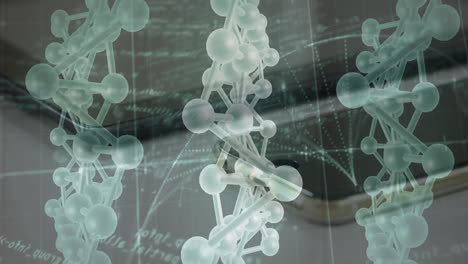 Animación-De-Cadenas-De-ADN-Y-Estructura-Molecular-En-Teléfonos-Inteligentes-Y-Tabletas