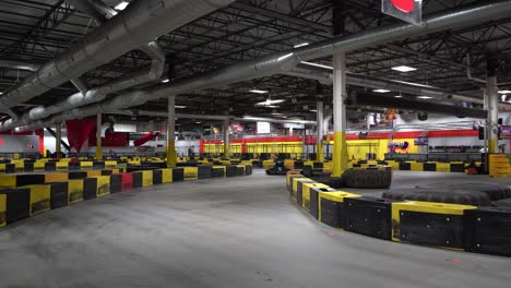 You can see a driver that is moving fast on his go-kart