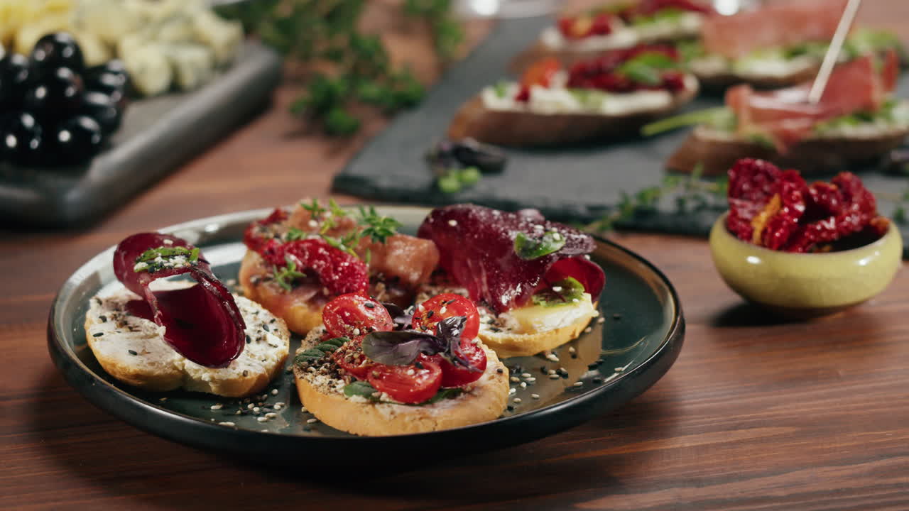 Appetizing Canape Selection