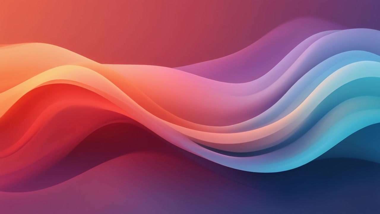Sfondo Astratto con Onde Colorate Fluide e Armoniose