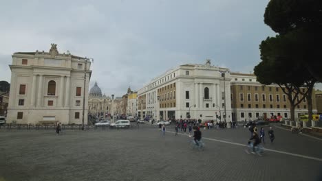 looking down to st peters basilica