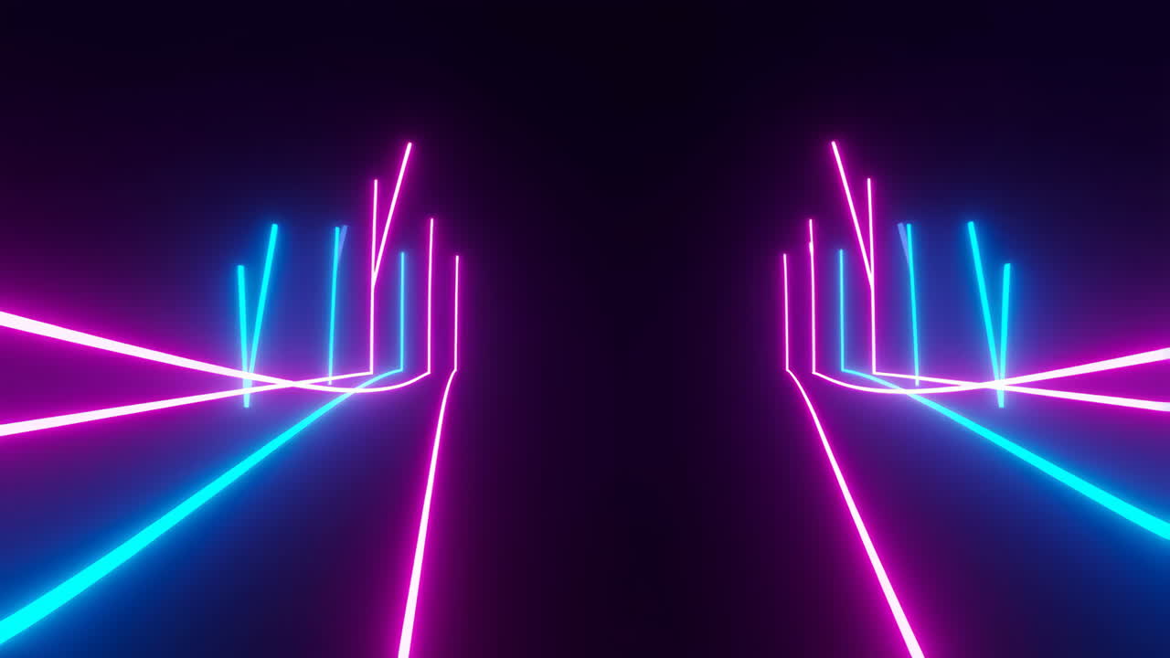 Abstract Neon Light Archway Background