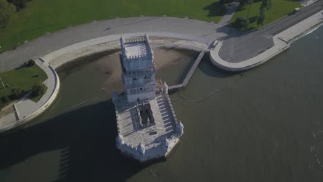 Torre-De-Belem,-Lisboa,-Portugal---Eine-Der-Berühmtesten-Attraktionen-Portugals