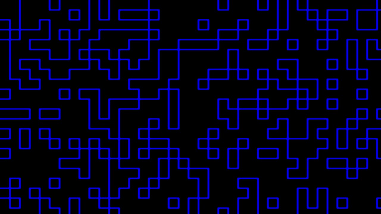 señal de cuadrados digitales multicolores