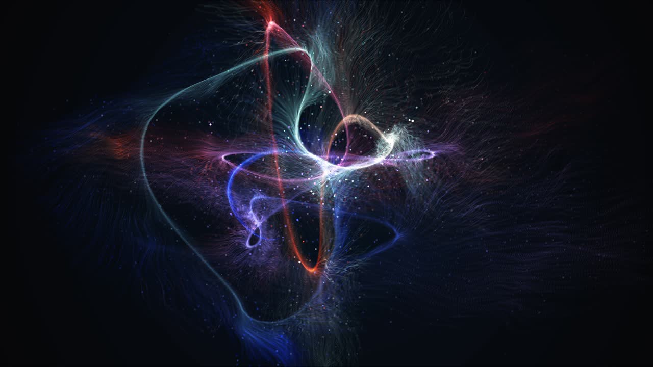 efecto de rastro de luz forma la animación de fondo