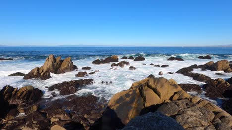 Playa-Del-Pacífico-Norte-Cielos-Despejados-California-Invierno-Todavía-Tiro---4k-Todavía