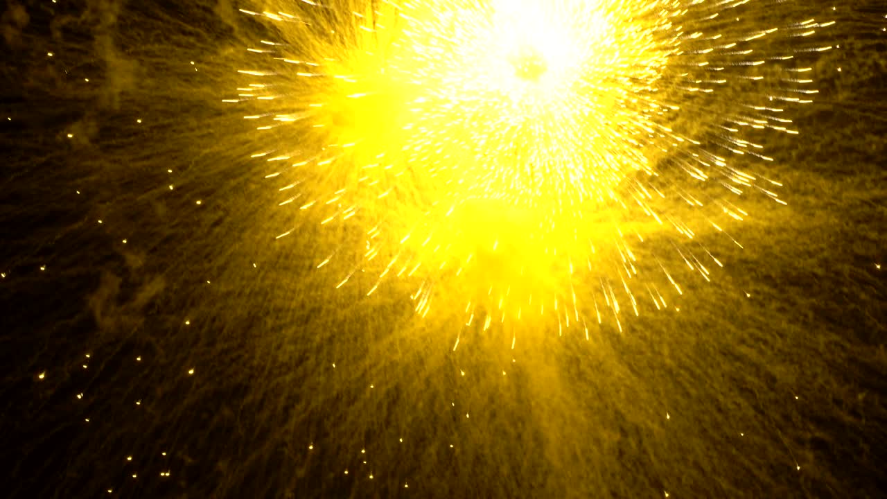 큰 축제 포병 인사, 불꽃놀이