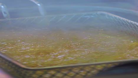 deep frying food in a fryer
