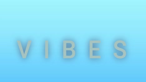 animation of vibes text banner against purple gradient background