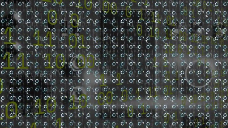Animazione dell'elaborazione dati su forme