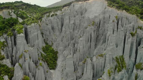 aerial view of the pinnacles in new zealand