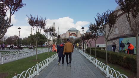 istanbul hagia sophia in sultanahmet square. turkey