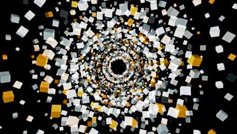 explosión abstracta de cubos
