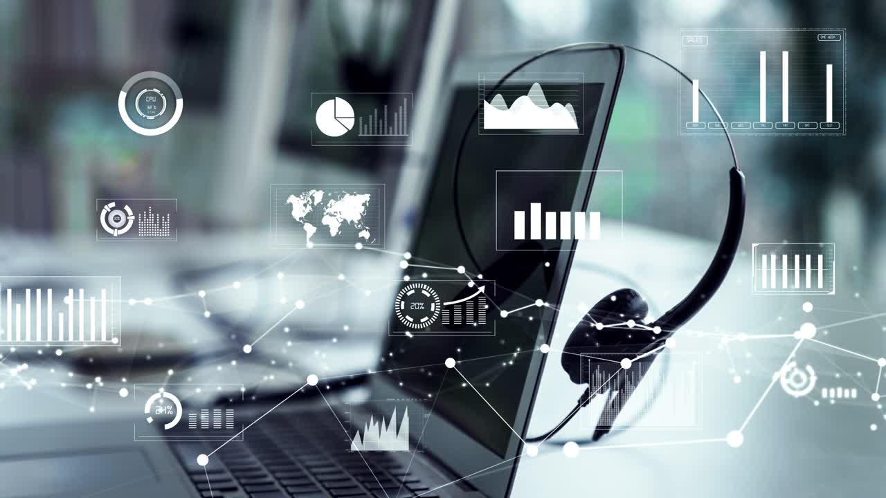 Business dashboard for financial data analysis envisional graphic