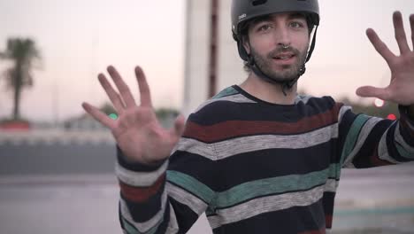 skateboarder in the city