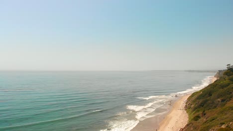 Aerial-view-of-the-coast-near-Santa-Barbara,-California