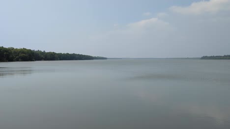 scenic pan of rekawa lagoon near tangalle in southern province sri lanka