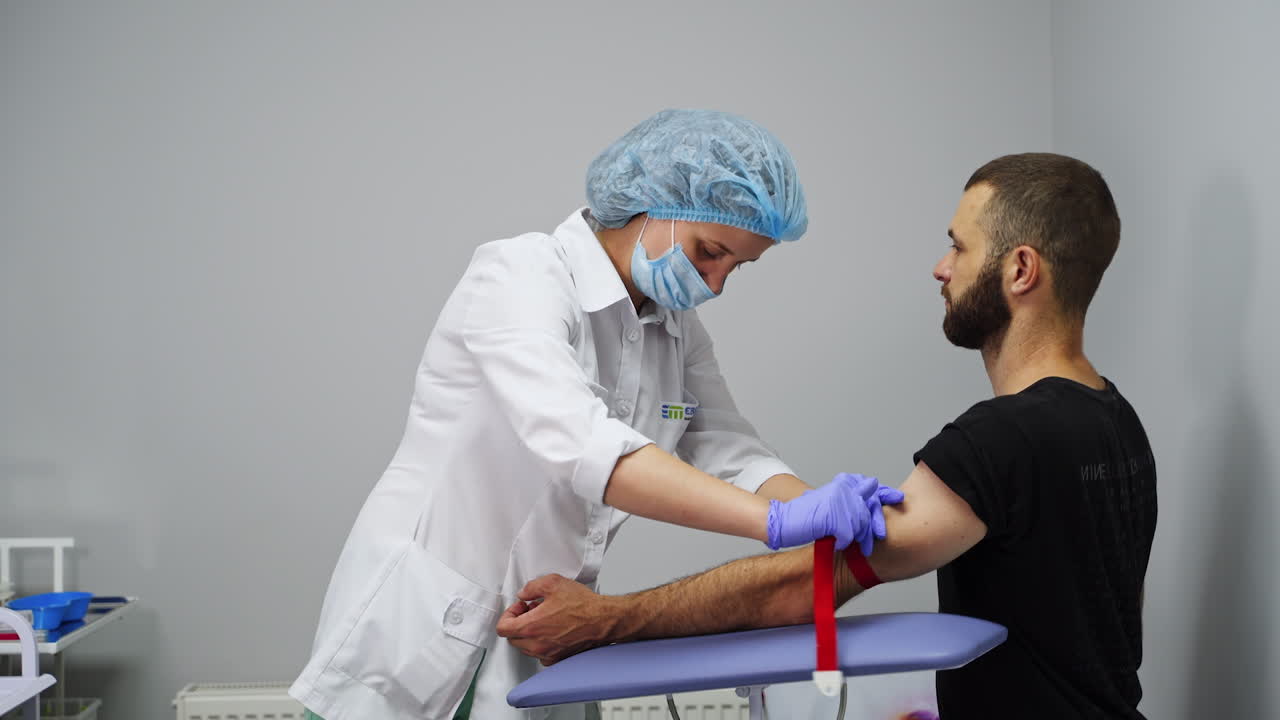 procedimiento de extracción de sangre