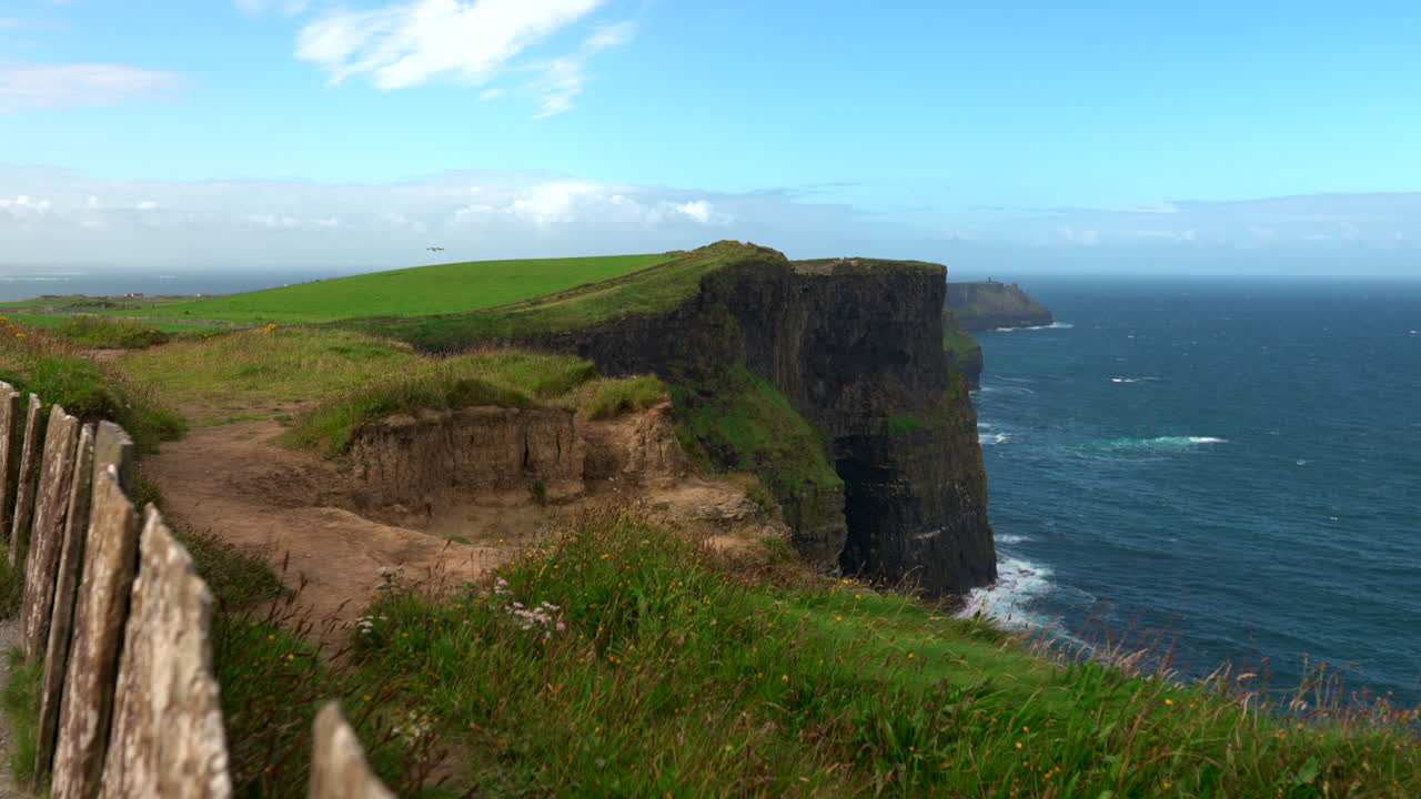 The sheer cliffs of Moher stand proudly against the crashing waves of the Atlantic. Carved by time and weather, this majestic landscape is one of Ireland’s most iconic coastal views.