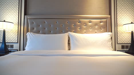 front view of king size bed in boutique